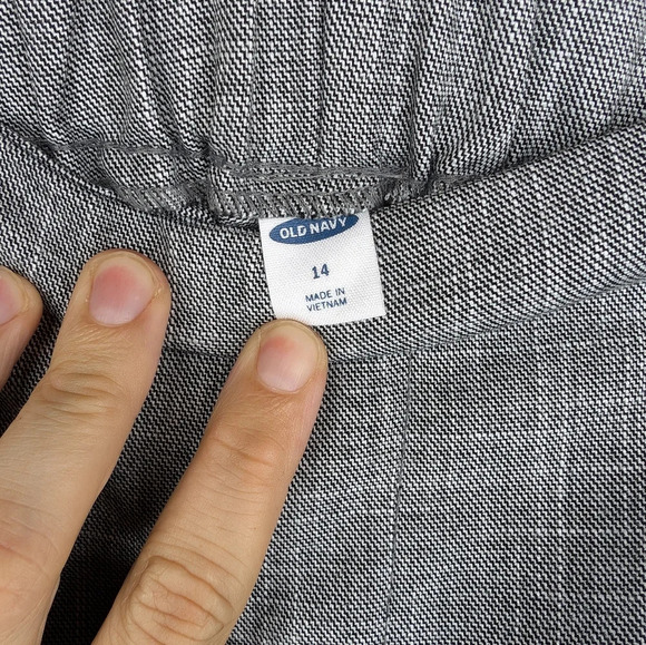 NWT Old Navy Grey Straight Leg Stretch Waist Trouser Pants Woman Size 14 - Picture 3 of 13